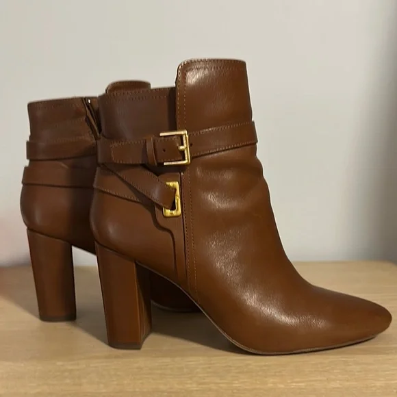 Brown Leather Ankle Boots - Picture 3 of 7